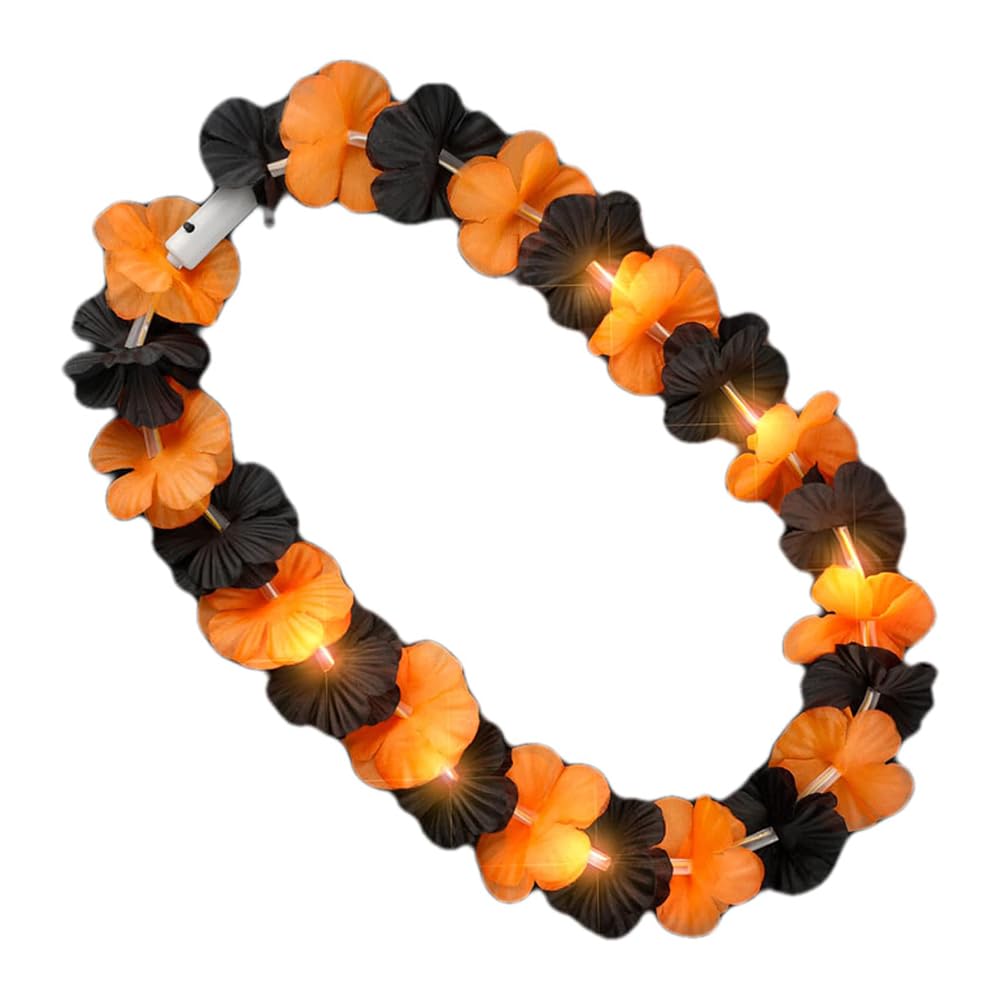 Amazon.com: LED Illuminated Halloween Tropical Lei - Orange